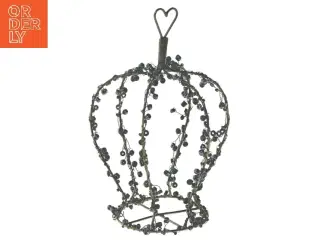 Dekorativ krone med perler (str. 15 cm)