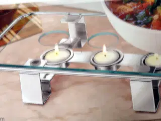Bord-madvarmer med glasplade