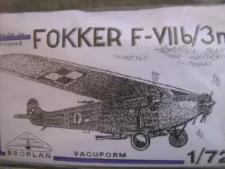 Broplan Fokker Trimotor 1/72