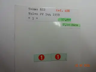 Tekno decalsæt  til Volvo PV 544