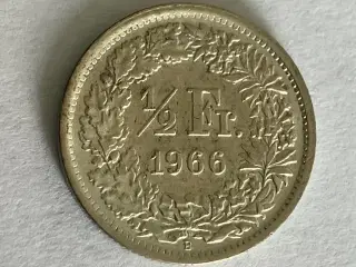 1/2 Franc Switzerland 1966