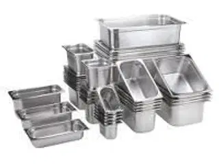 6 stk. Kantine stål 1/1 GN H20 mm 2,5 ltr APS