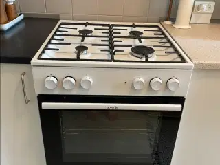 Gorenje gaskomfur med elovn GK6A60WH