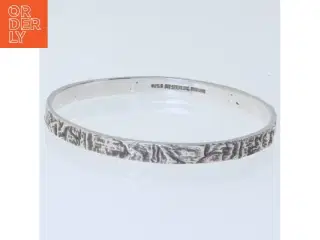 Sterling sølv armring (str. Ø 7 cm)