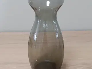 Holmegaard Hyacint glas, vase røgfarvet 