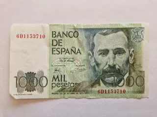 1000 Pesetas Spain 1979