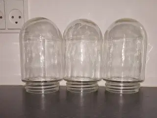  3 staldlampeglas til udendørs lamper