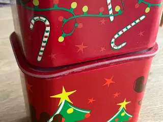 Tupperware Jule bøtter m. rensdyr