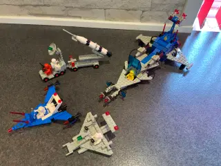 4 komplette lego space sæt