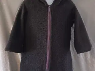 Lang varm fleece jakke str 6/7 år - eget design 