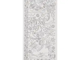 Stickers, skøjter, ark 10x23 cm, 1 ark