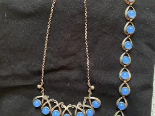 Sølv Halskæde og armbånd fra Herman Siersbøl