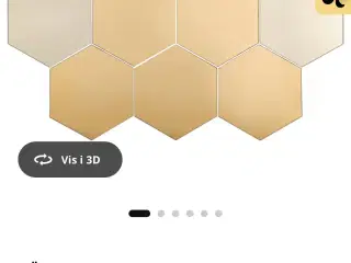 Sekskantede små spejle