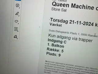 Queen Machine billetter