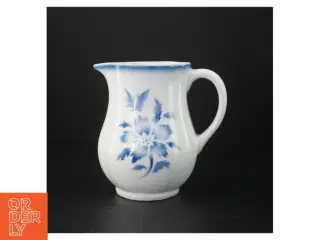 Porcelænskande med blåt blomstermønster fra Arabia (str. 16 cm)