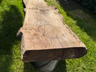 Dekorativ platineret egeplanke 175 cm lang