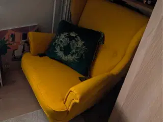 Øreklapstol gul Ikea 