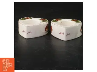 Julelysestager i hjerteform (str. 8x8 cm)