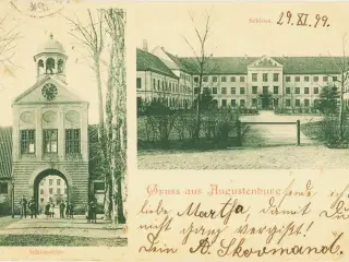 Gruss aus Augustenburg.1899