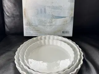 3 ubrugte tærtefade