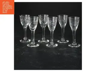 Sæt med 6 glas (str. 10x4 cm)