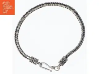 Armring i flettet sølv (str. 18 cm)