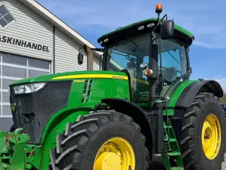 John Deere 7280R Næsten nye dæk, Autopower og frontlift