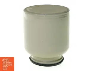 Fransk Keramik krukke med låg (str. 12 x 10 cm)