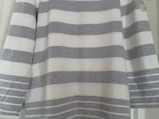 Joules bluse, ny, grå/råhvid 