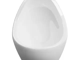 Væghængt urinal med skylleventil keramisk hvid