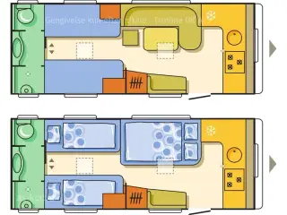2012 - Adria Adora 613 HT   Adria Adora 613 HT årg. 2012  4 sovepladser, 6 siddepladser, stabilisator, stor tagluge, .toilet og bad i bagenden.