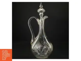 Glas kande med prop (str. 24 cm. 13 cm i diameter)