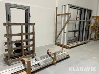 Vinduespartier og døre med profiler