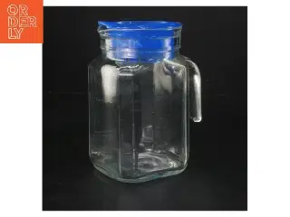 Glaskande med plastlåg (str. 15 cm)