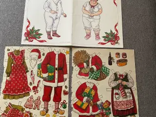 3 forskellige sæt jule påklædningsnisser med tøj