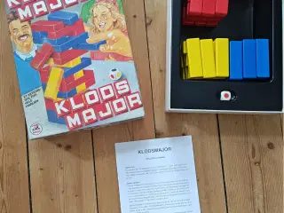 Gammelt Retro Klods Major Brætspil med Træbrikker