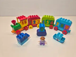Duplo Taltog med 4 vogne og tal, Sælges som vist 