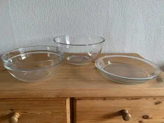 Skåle og fad, Arcoroc France - 3 stk. samlet 25 kr