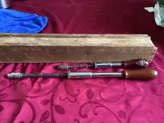 Stanley tanke Håndboremaskine 2 stk meget gamle