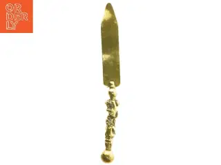 Guldbelagt brevåbner (str. 21 cm)