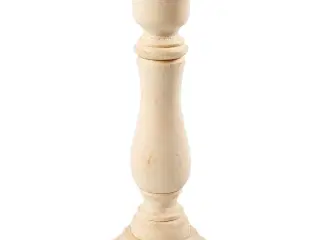 Elegant lysestage i lyst træ - 16,5 cm høj