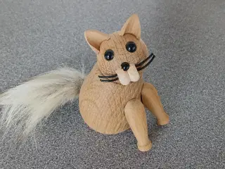 Træfigur kat 