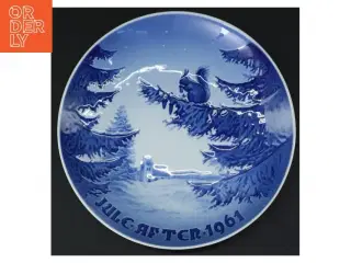 Juleplatte, 1961 fra Royal Copenhagen (str. Ø. 18 cm)
