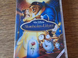 WALT DISNEY: SKØNHEDEN og UDYRET.  DVD-tegnefilm. 
