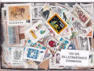 Danmark 100 g. Billedmærker Enkeltklip - Ny varer hjemkommet 25 - 08 -2024