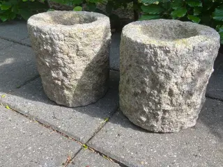 Granit krukker 2 stk. til olielampe eller planter