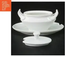 Porcelæn sovseskål (str. 14 x 10 cm)