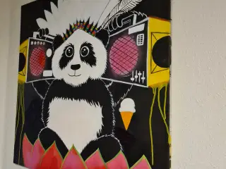 Maleri med panda