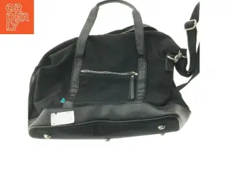 Sort skuldertaske fra Veggo (str. 40 cm)
