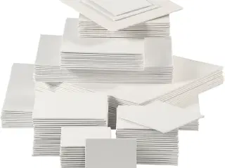 Malerplade 280 g - Hvid, 108 stk. til kreative projekter